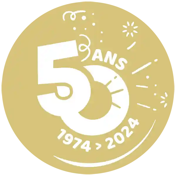 logo 50ans olhain marron